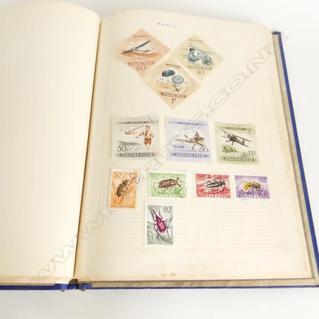 OLDER ALBUM WORLDS COLLECTION OF STAMPS INCLS: 2 pages of Chinese etc Image 1++