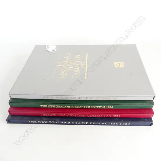 4 NZ  'STAMP COLLECTION' YEAR BOOKS 1984 to 1987