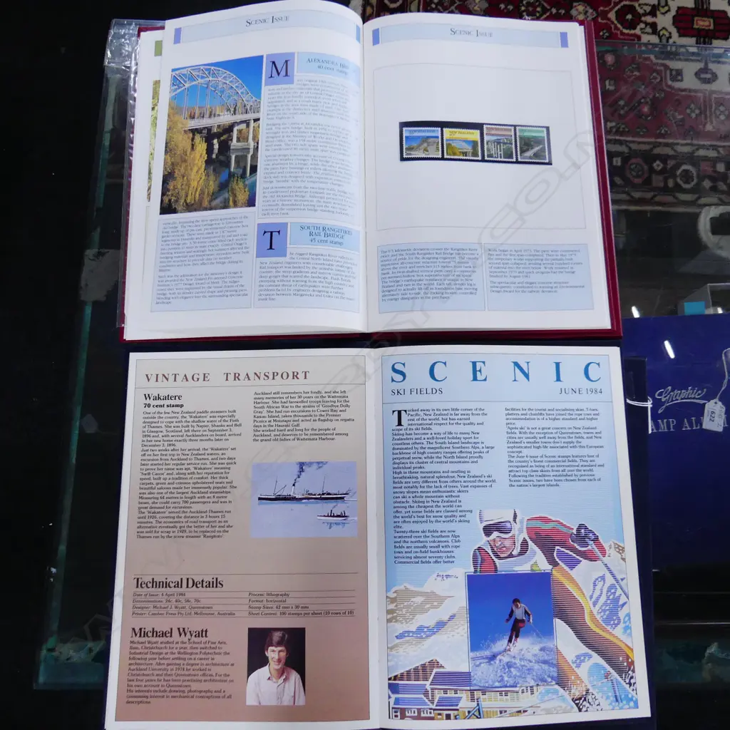 2 BOXED SETS 'THE NZ STAMP COLLECTION' 1984 & 1985 Image 1++