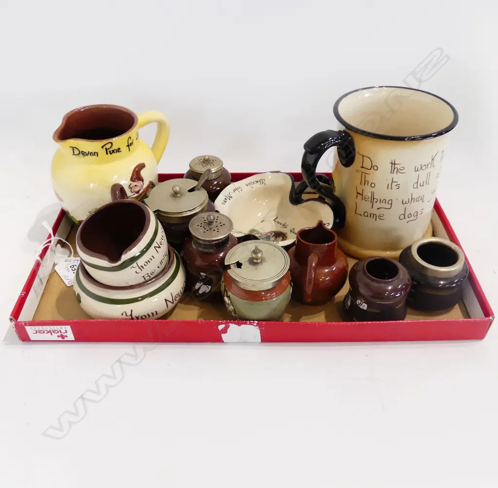 12 PCS TORQUAY WARE AND CRUET SET DUTCH THEME Image 1++