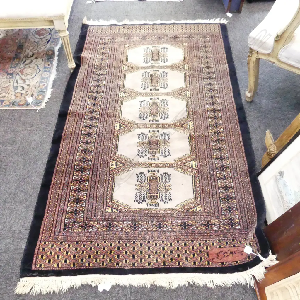 HAND KNOTTED WOOL PILE TURKISH RUG BROWN TONES 1600 X 970mm SIGNED Image 1++