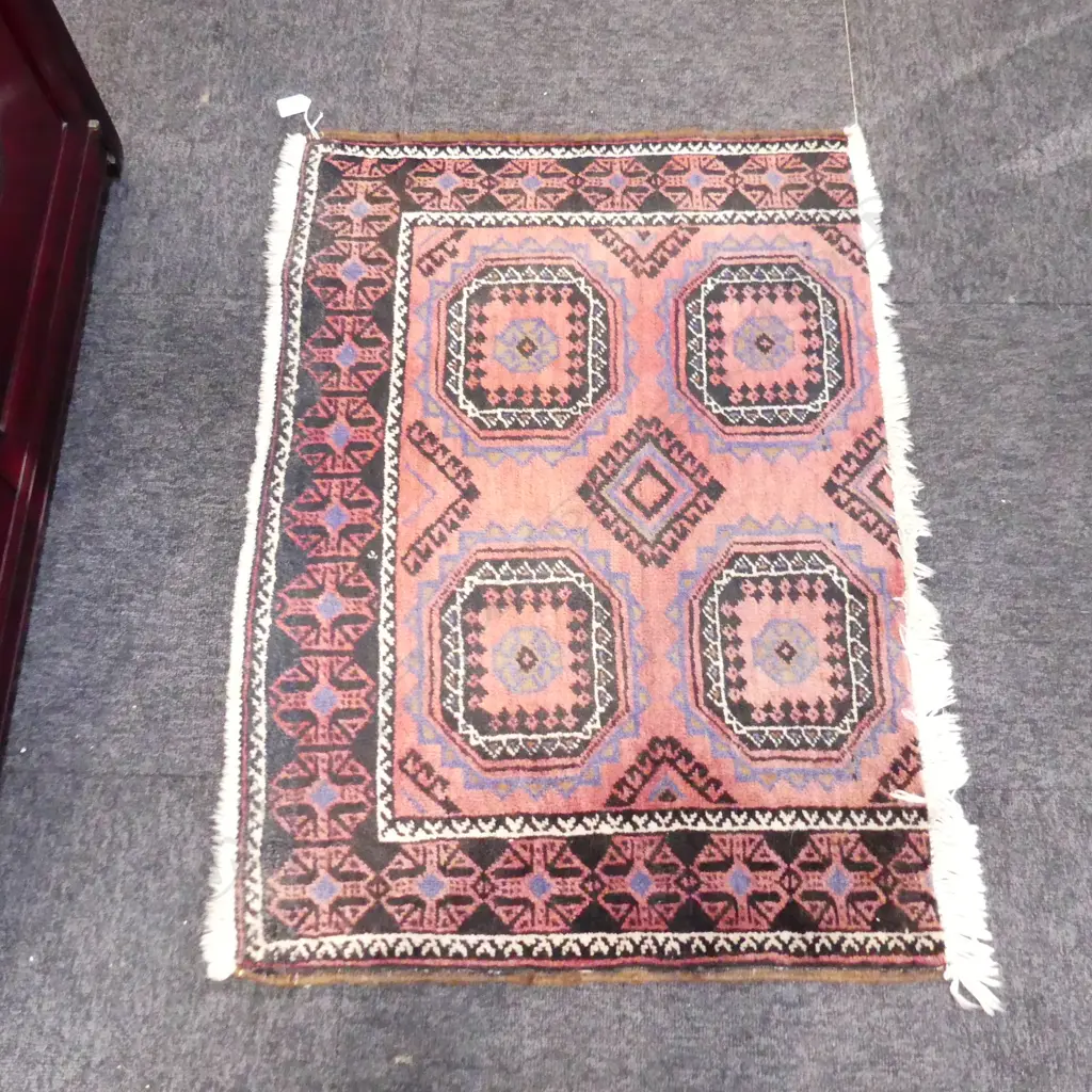 SMALL HAND KNOTTED WOOL PILE MAT 630x900mm Image 1++