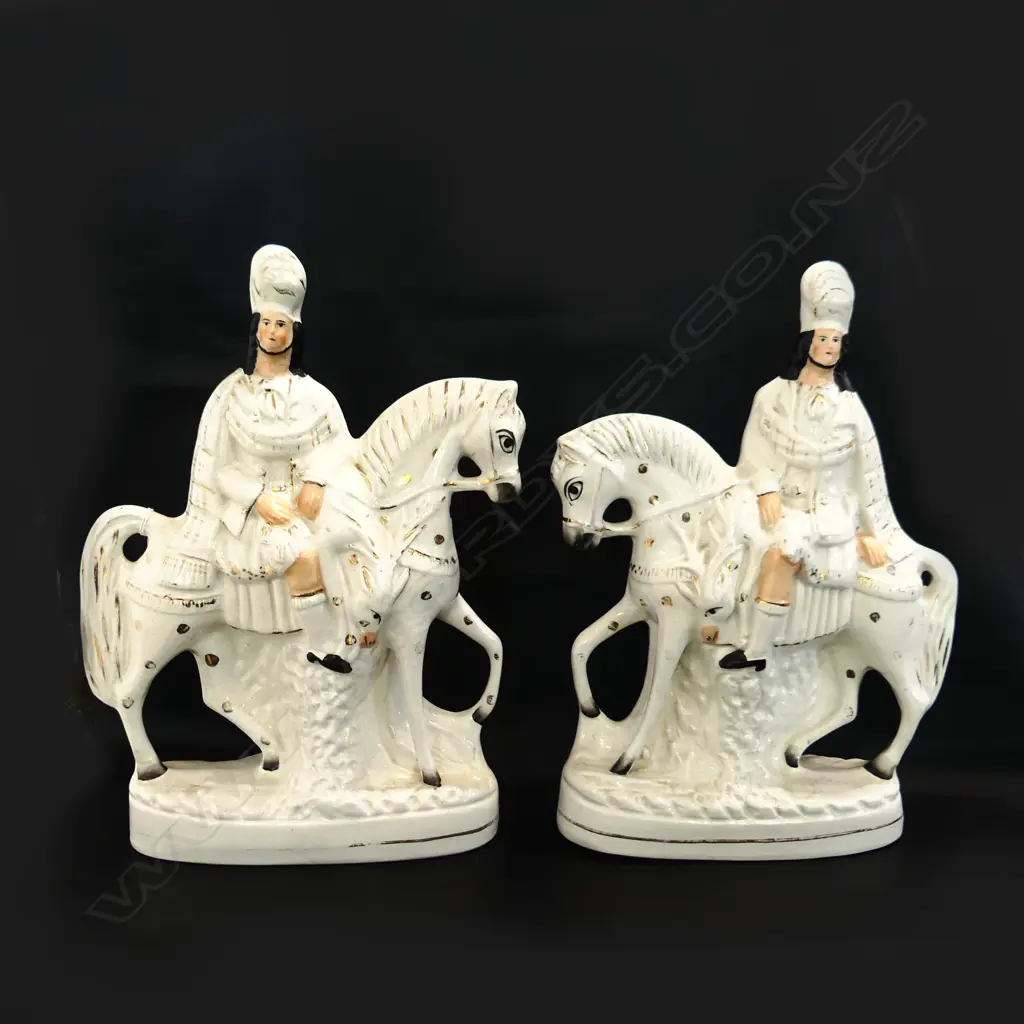 PR STAFFORDSHIRE FIGURES; MEN ON HORSEBACK H.375mm PRINCE ALBERT? Image 1++