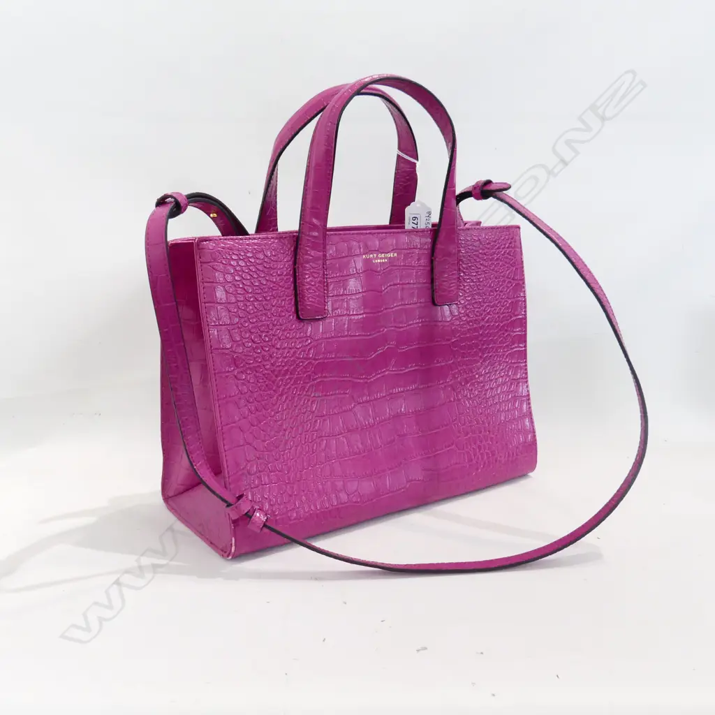 BRIGHT PINK KURT GEIGER HANDBAG Image 1++