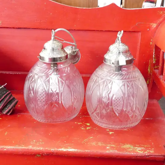 PR LG CRYSTAL ORB LIGHT FITTINGS H.300mm