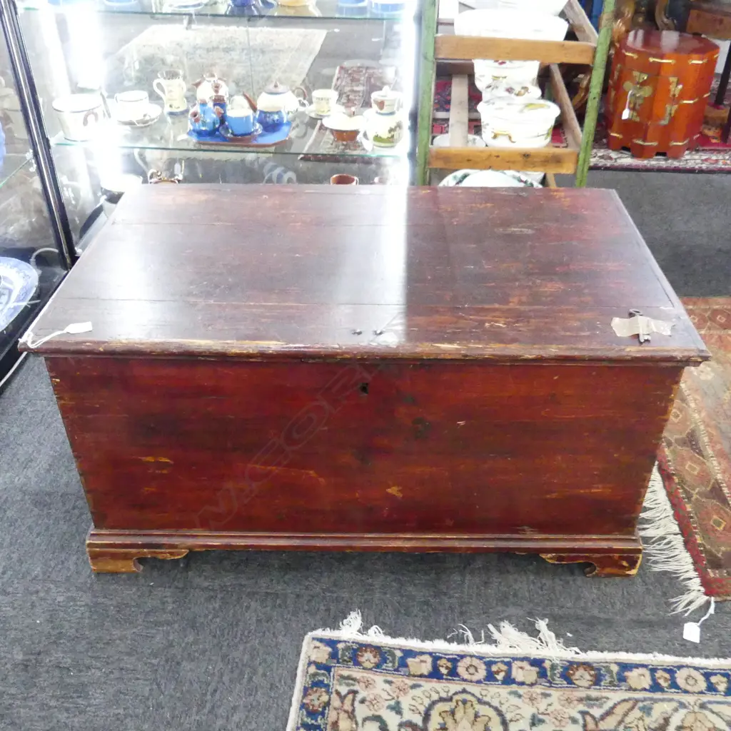 LG WOODEN BLANKET BOX CHEST 1010x580x520mm Image 1++