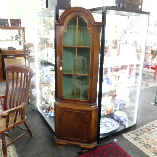 ANTIQUE STYLE CORNER CABINET BY G. T. RACKSTRAW LTD. 440x440x1770mm