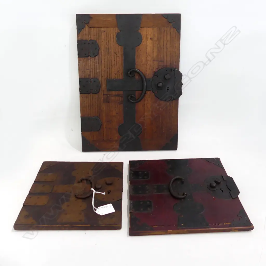 3 OLD JAPANESE SAFE DOORS Image 1++