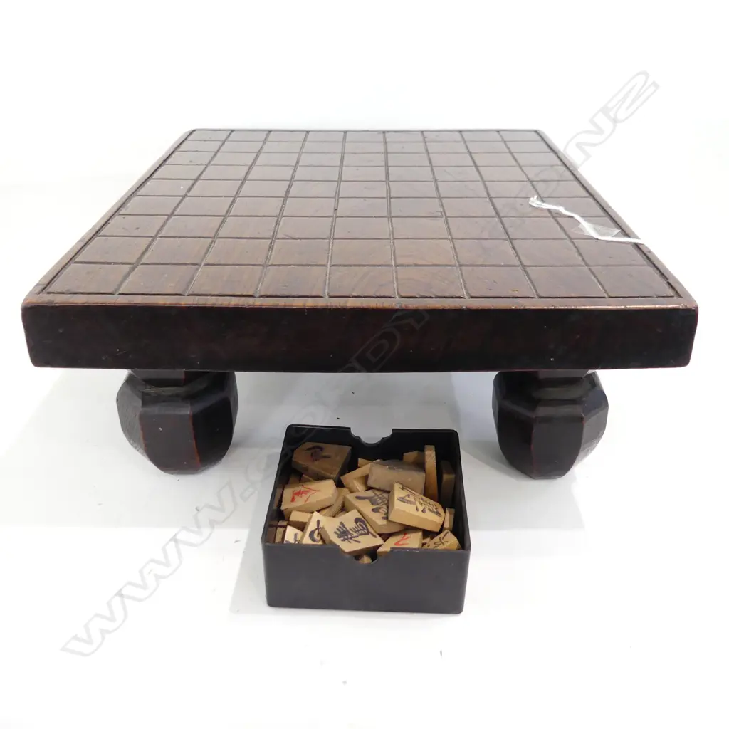 OLD SHOJI BOARD WITH TILES Image 1++