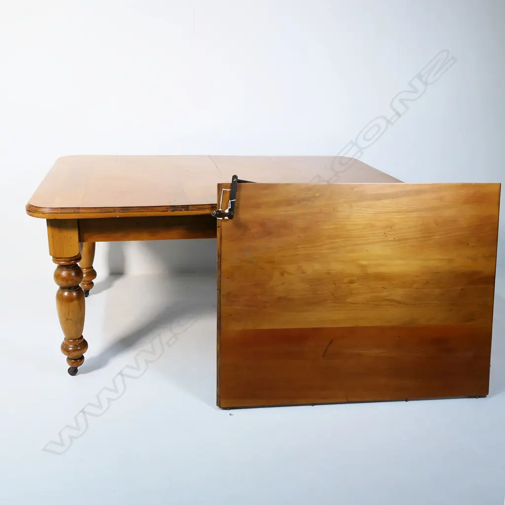 ANTIQUE COLONIAL BANQUET DINING TABLE & CRANK & LEAF 2480x1115x760mm... Image 1++