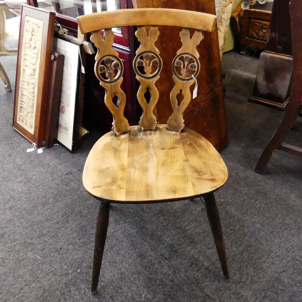 ERCOL FLUER DE LYS KITCHEN CHAIR Image 1++