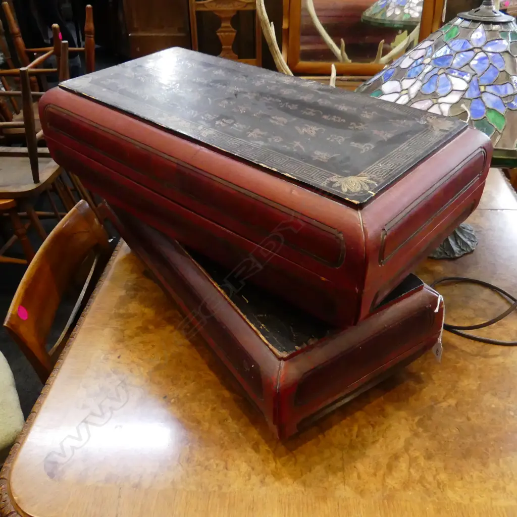 PR ORIENTAL LIDDED LACQUERED CONTAINERS 630x290x170mm Image 1++