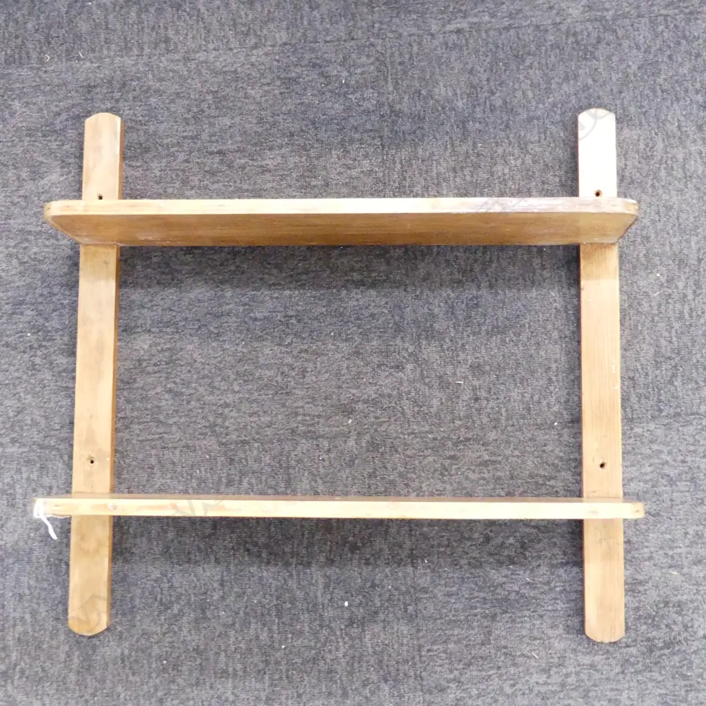 ANTIQUE WOODEN WALL MOUNTED SHELVES 660x180x640mm Image 1++