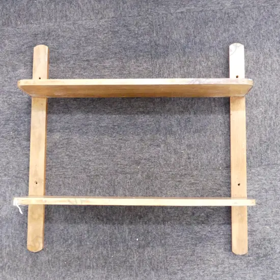 ANTIQUE WOODEN WALL MOUNTED SHELVES 660x180x640mm