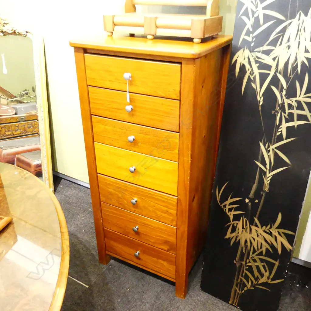 MODERN WOODEN TALLBOY 605x505x1310mm Image 1++