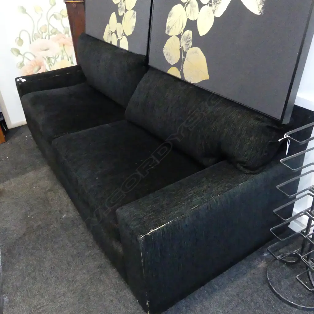 CONTEMPORARY BLACK SOFA 2080x880x850mm Image 1++