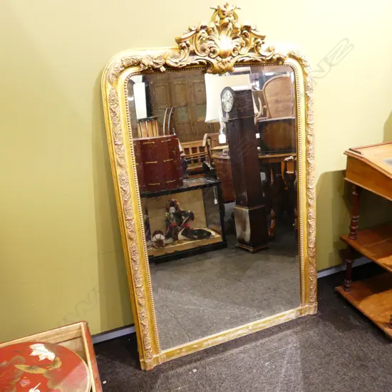LG ORNATE GILT FRAMED MIRROR 1450x900mm PLASTER