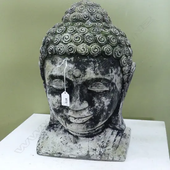 HOLLOW CONCRETE BUDDHA HEAD H.400mm