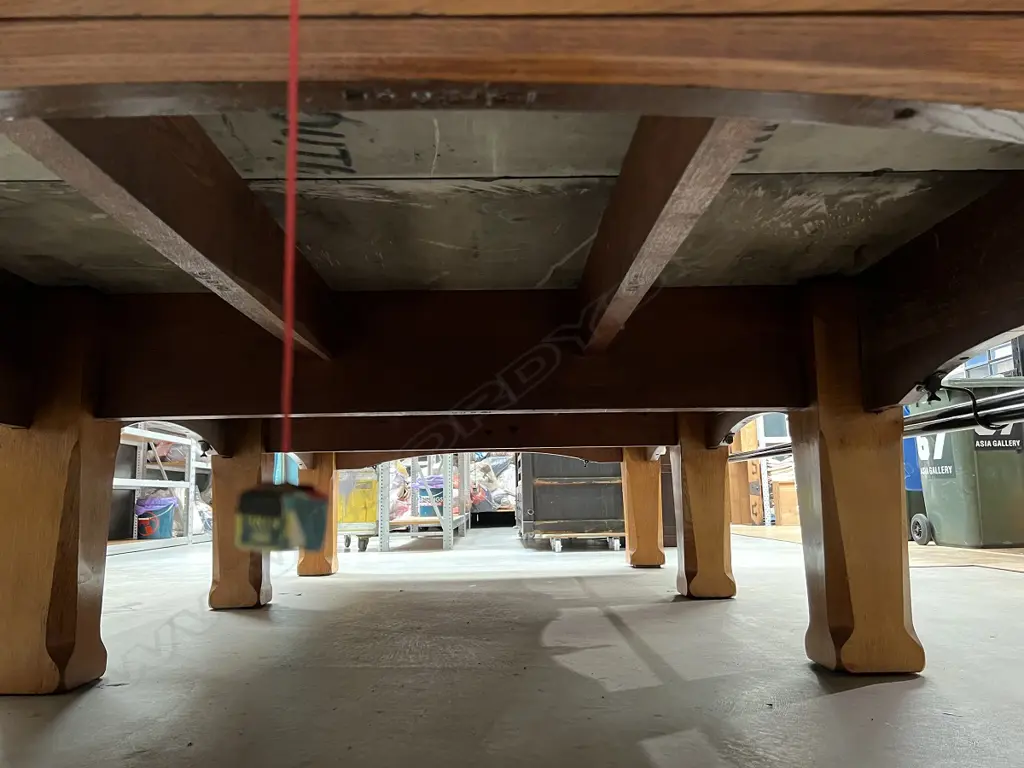 A FULL SIZED 100 YEAR-OLD SOLID OAK RILEY SNOOKER TABLE IN VERY GOOD CONDITION.... Image 1++