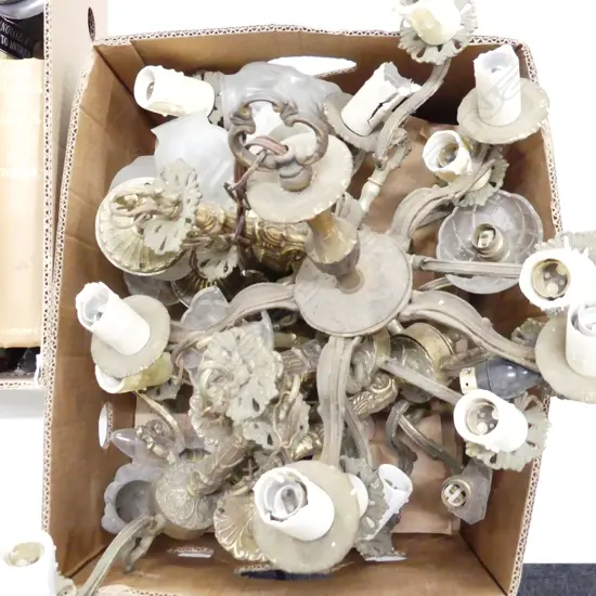 BOX LOT CHANDELIERS