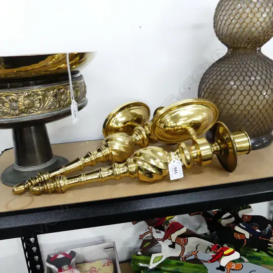 PR BRASS WALL SCONCE LIGHT FITTINGS H.400mm