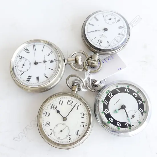 4 POCKET WATCHES 