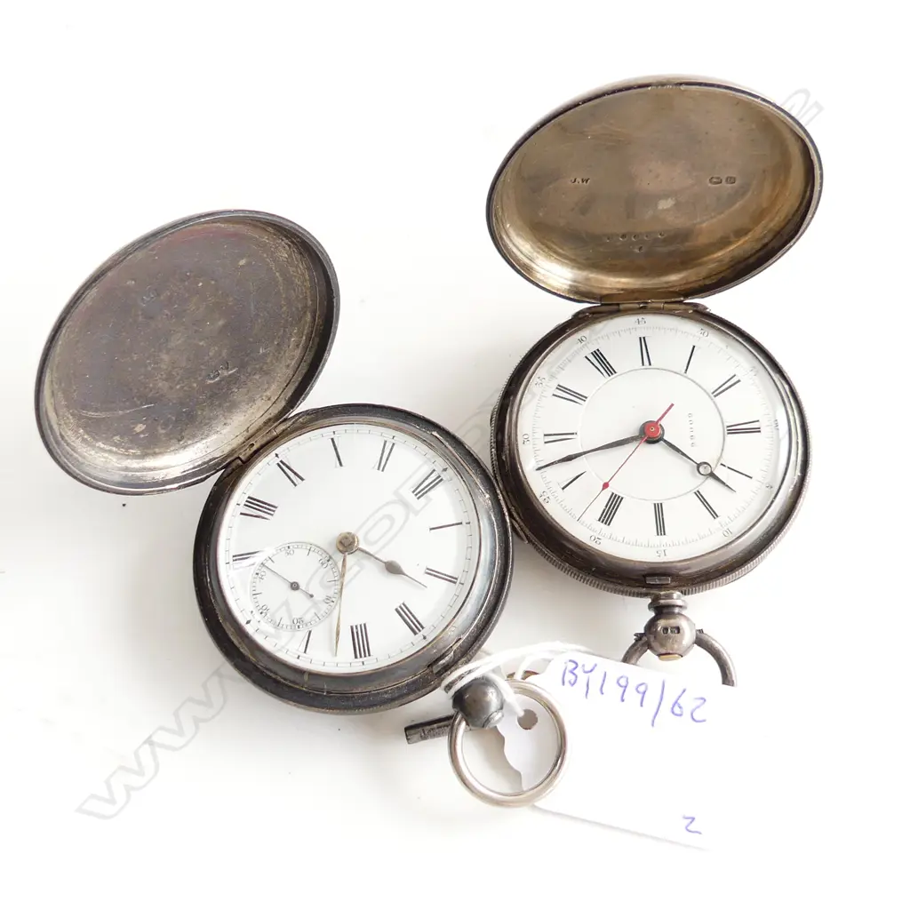 2 S/SILVER POCKET WATCHES Image 1++