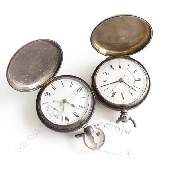 2 S/SILVER POCKET WATCHES