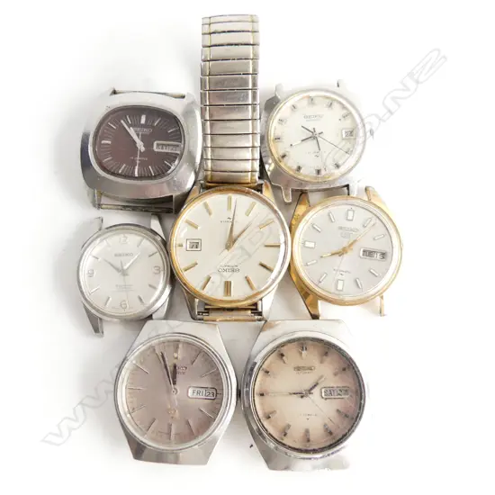 BAG LOT 7 SEIKO MENS WRIST WATCHES 