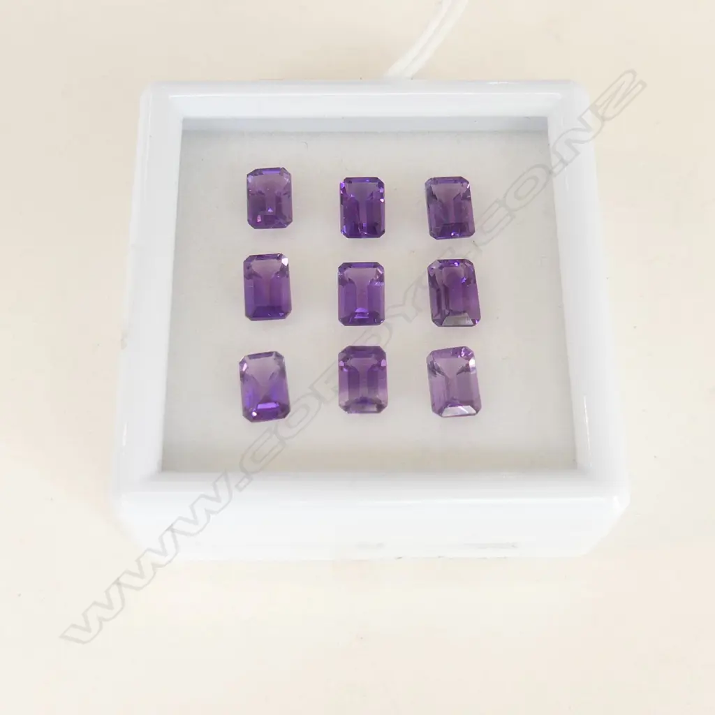 AMETHYST OCTAGONAL 6X4  9= 4.57CT Image 1++