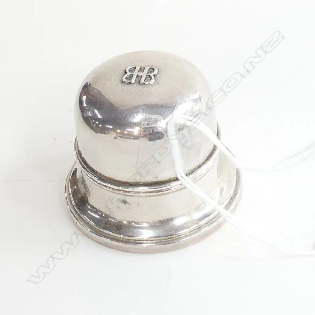 SILVER BIRKES USA RING BOX hinge intact but requires resoldering  Image 1++