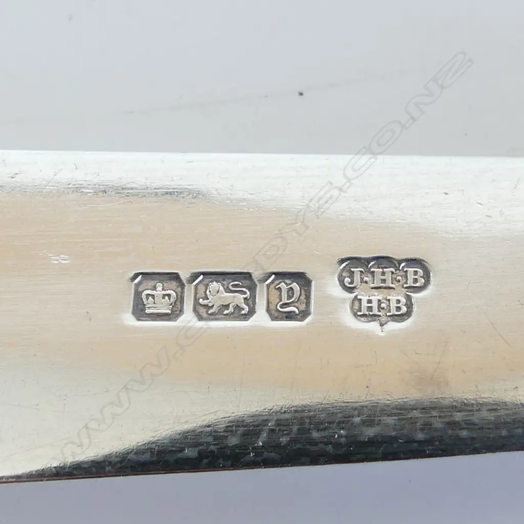 SOLID STERLING SILVER & IVORY SET OF 6  FISH KNIVES SHEFFIELD 1916 (BLADES & COLLARS HALLMARKED) L. 203MM Image 1++