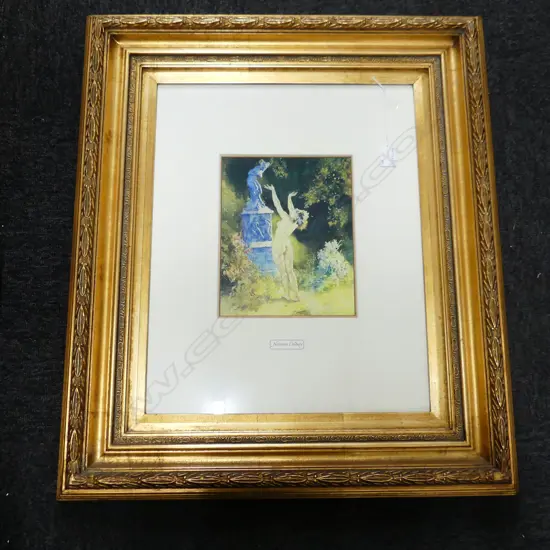PR NORMAN LINDSAY PRINTS 240x190mm IN LG GILT FRAMES 720x620mm overall