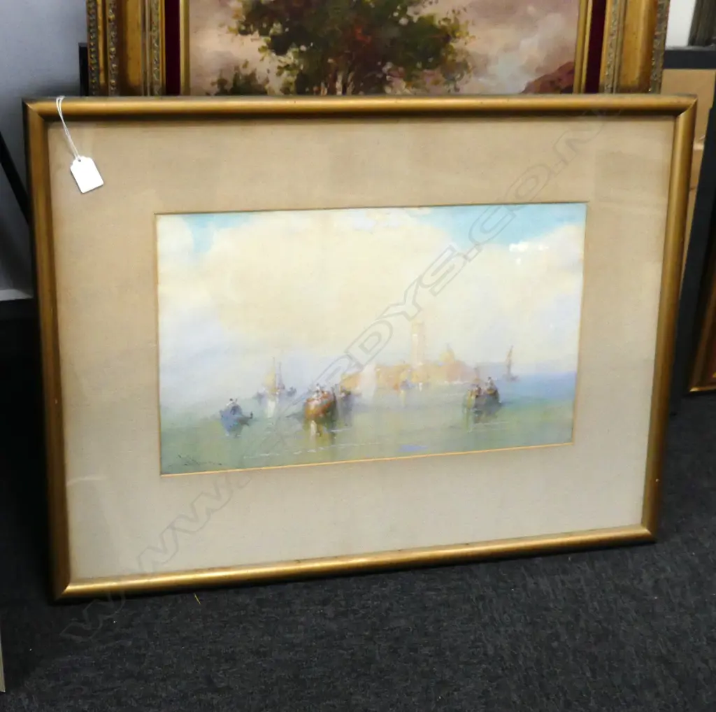 W/C SANTA MARIA DELLA SALUTE BASCILLICA SIGNED WILLIAM KNOX H570MM L750MM Image 1++
