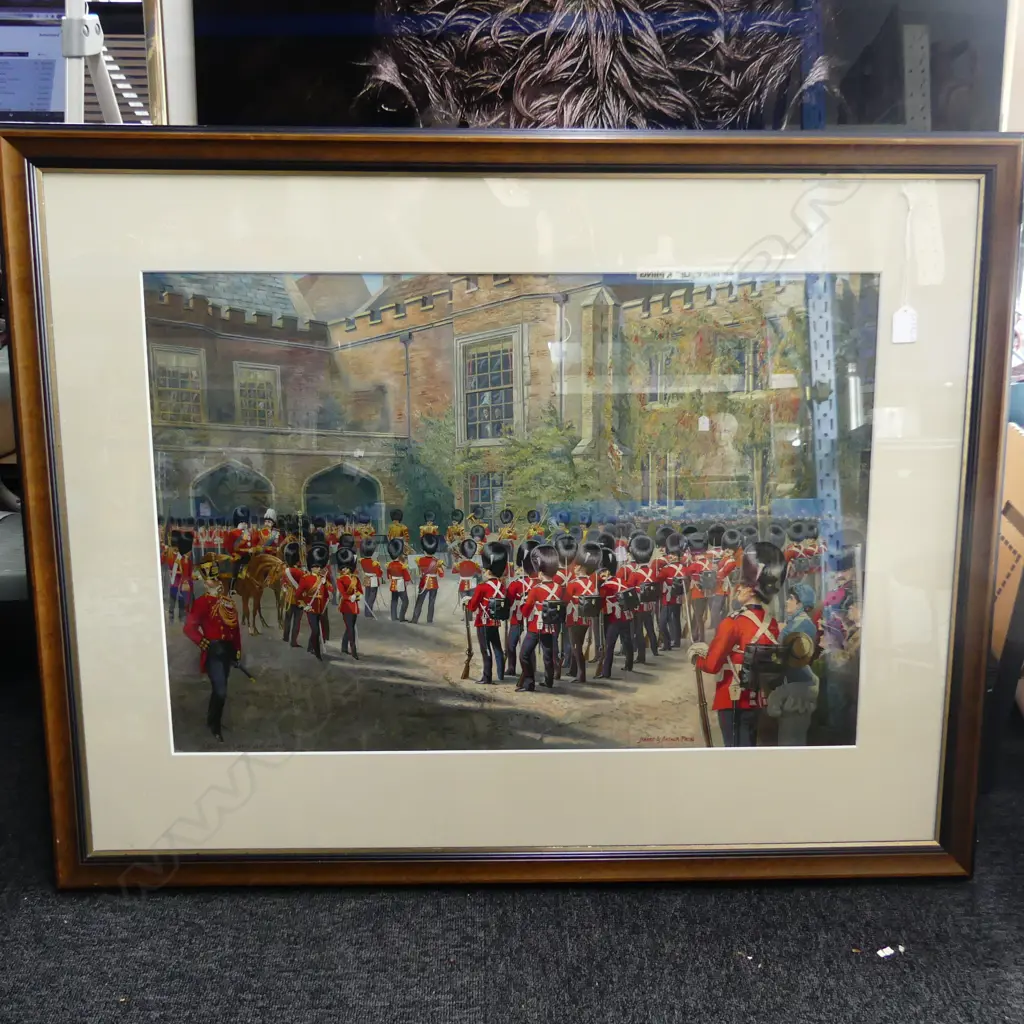 HARRY & ARTHUR PAYNE, CHANGING GUARDS AT ST JAMES, PRINT, 720 X 500mm Image 1++