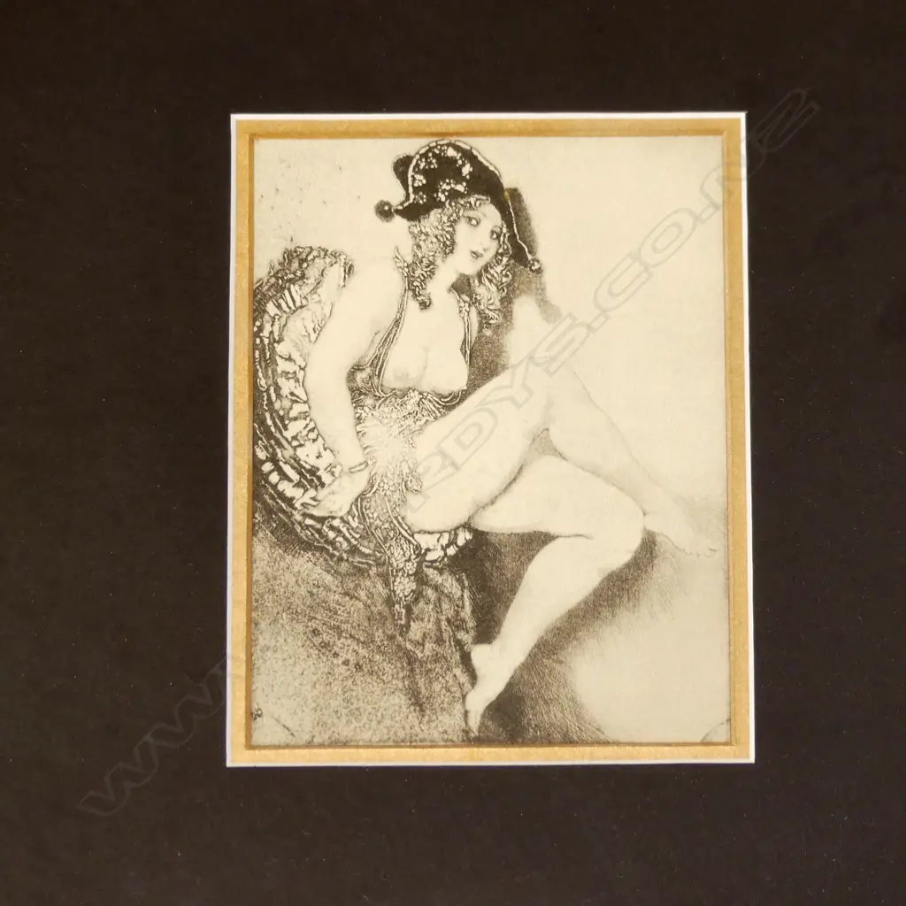 NORMAN LINDSAY PRINT 160x120 IN LG ORNATE FRAME 725x620mm Image 1++
