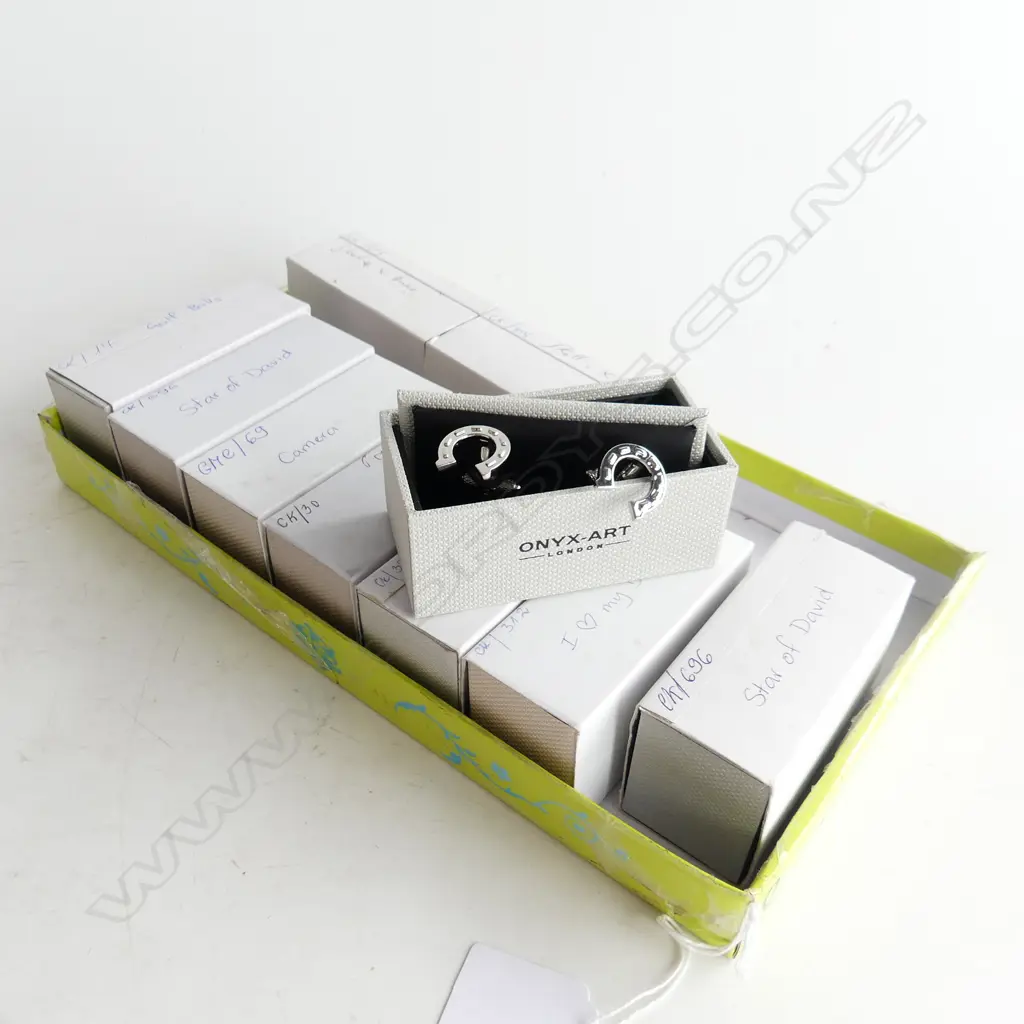 10 PRS ASST. BOXED NOVELTY CUFFLINKS Image 1++