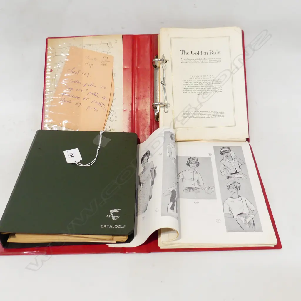 3 PC THE GOLDEN RULE VINTAGE CLOTHING FOLDERS W PATTERNS Image 1++