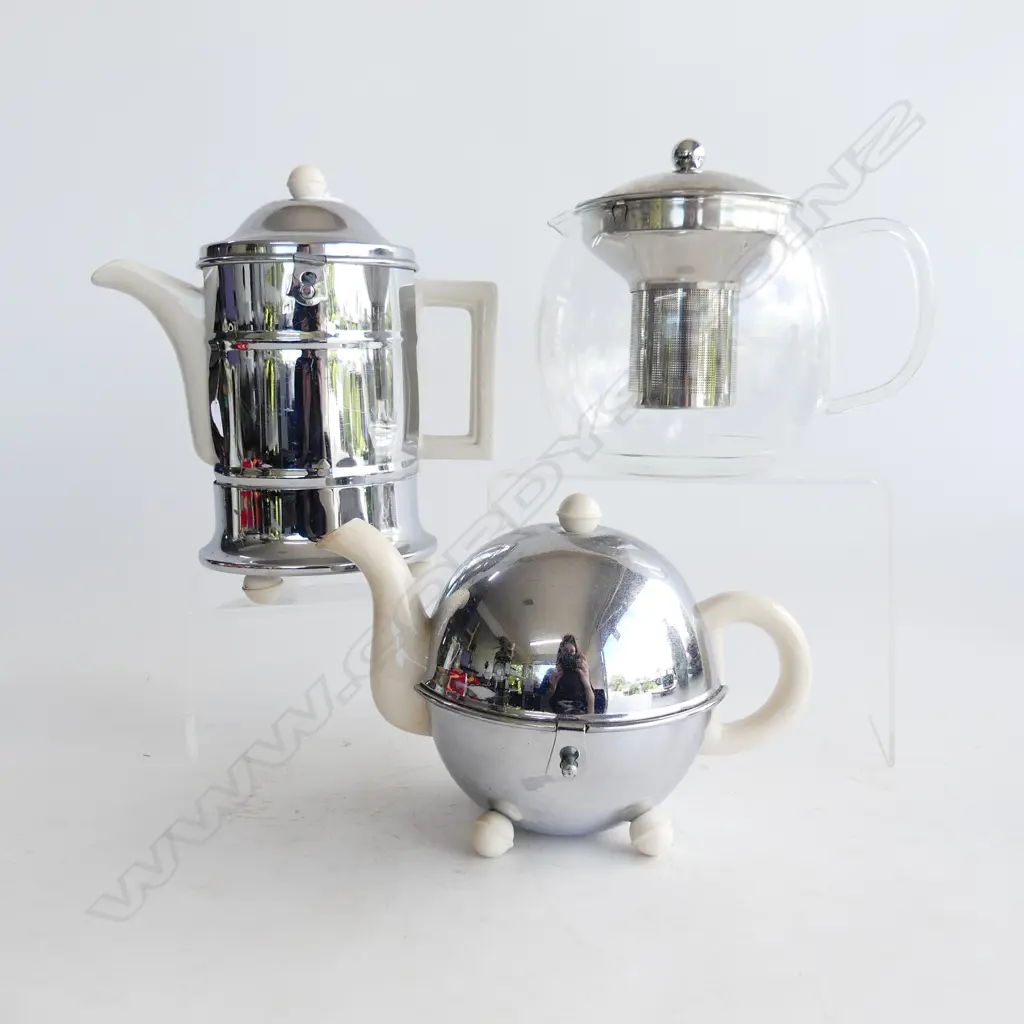 DECO HEATMASTER TEAPOT & COFFEE POT + GLASS TEAPOT Image 1++