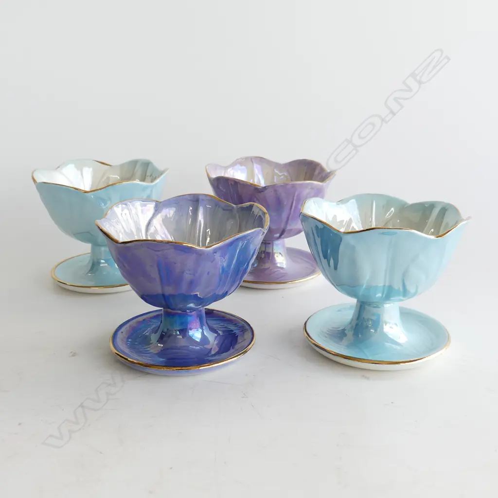 FOUR LUSTRE MALING SWEET DISHES IN EXCELLENT CONDITION Image 1++