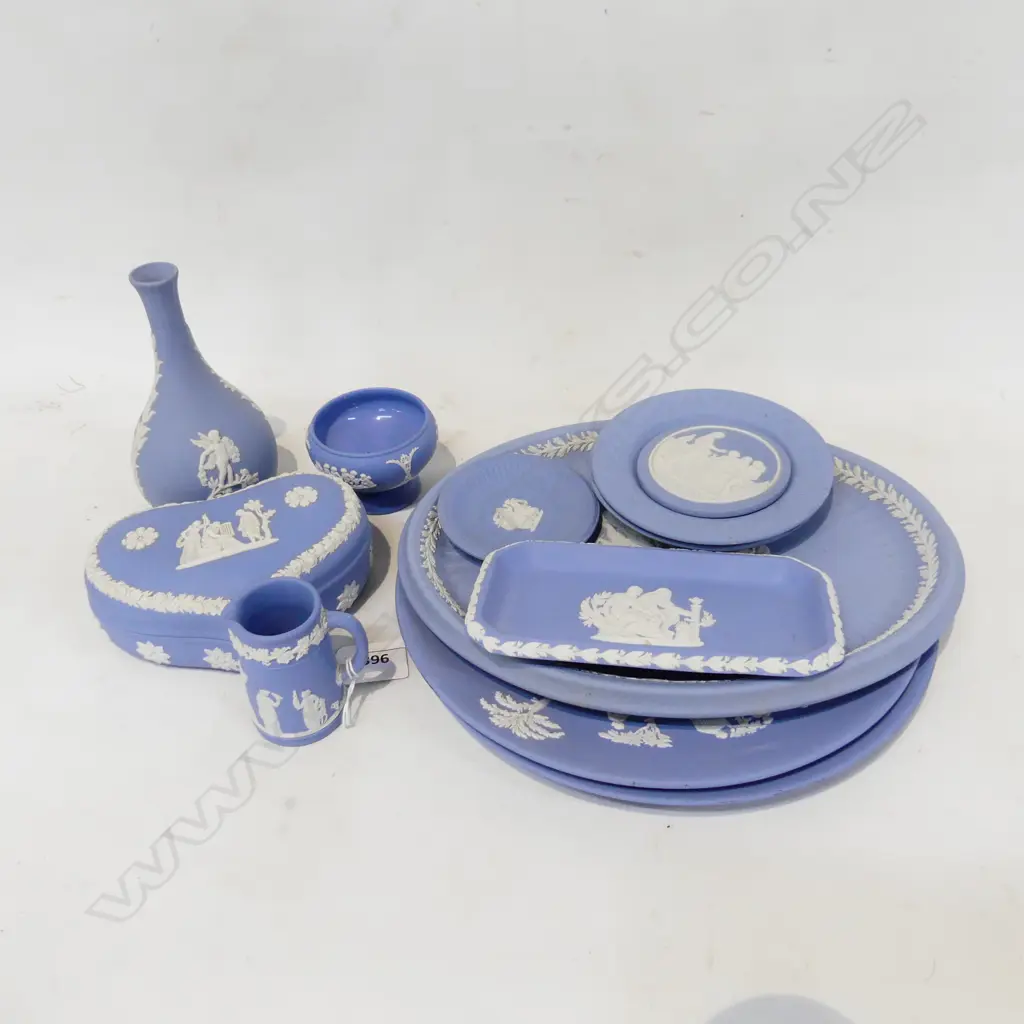 12 PCES WEDGWOOD BLUE JASPERWARE Image 1++