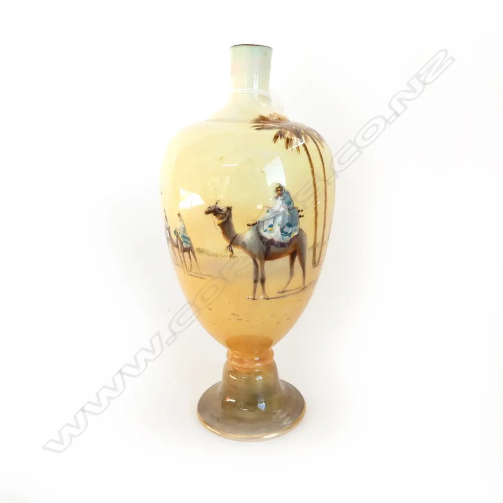 A Royal Doulton baluster speciman vase hand painted by Harry Allen reduced neck.... Image 1++