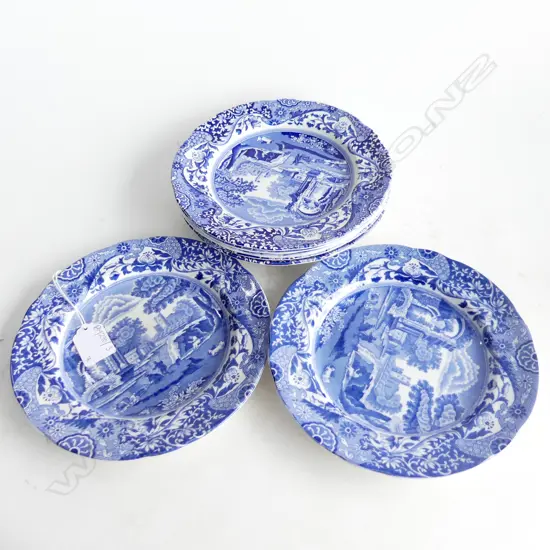 7 COPELAND SPODE 'ITALIAN' SIDE PLATES 190mm dia (1 DULL)