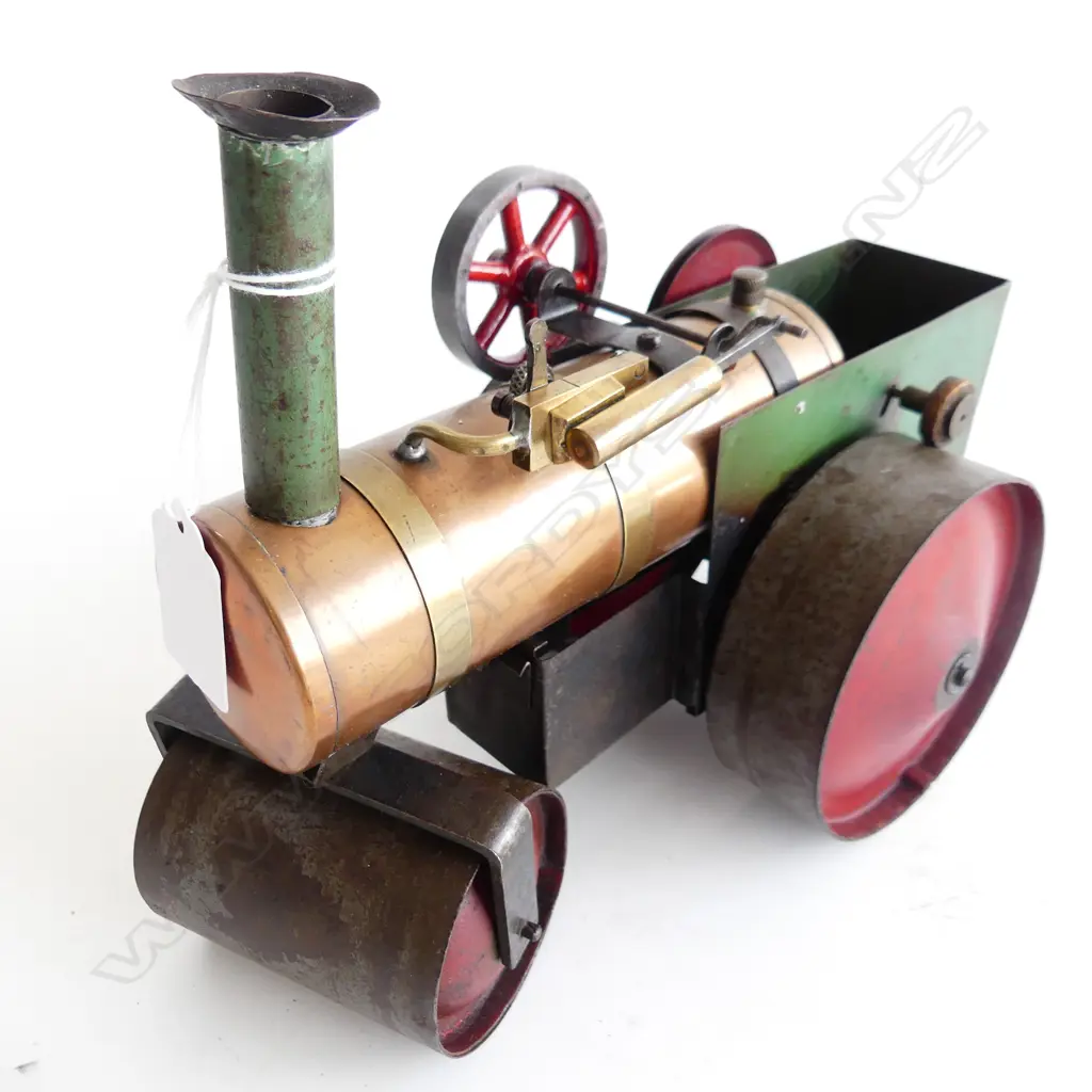 TRACTION STEAM ENGINE STEAM ROLLER L230MM Image 1++