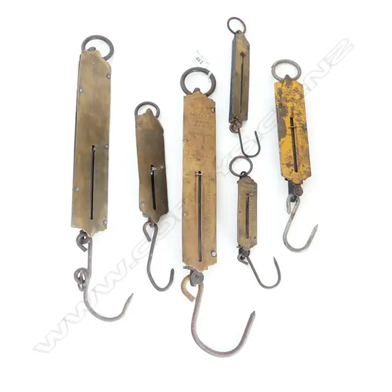 6 FLAT FRONT SPRING BALANCES L.260mm