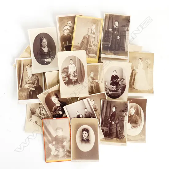 COLLECTION OF 27 EARLY VICTORIAN PHOTOGRAPHS OF LADIES AND CHILDREN