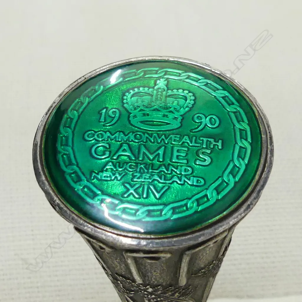 A Peter Woods design silver plate 'Queen's Baton replica XIV Commonwealth Games Auckland Image 1++