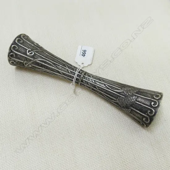 A Peter Woods design silver plate 'Queen's Baton replica XIV Commonwealth Games Auckland