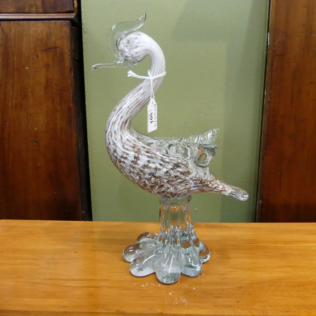 MURANO GLASS SWAN H.300mm Image 1++