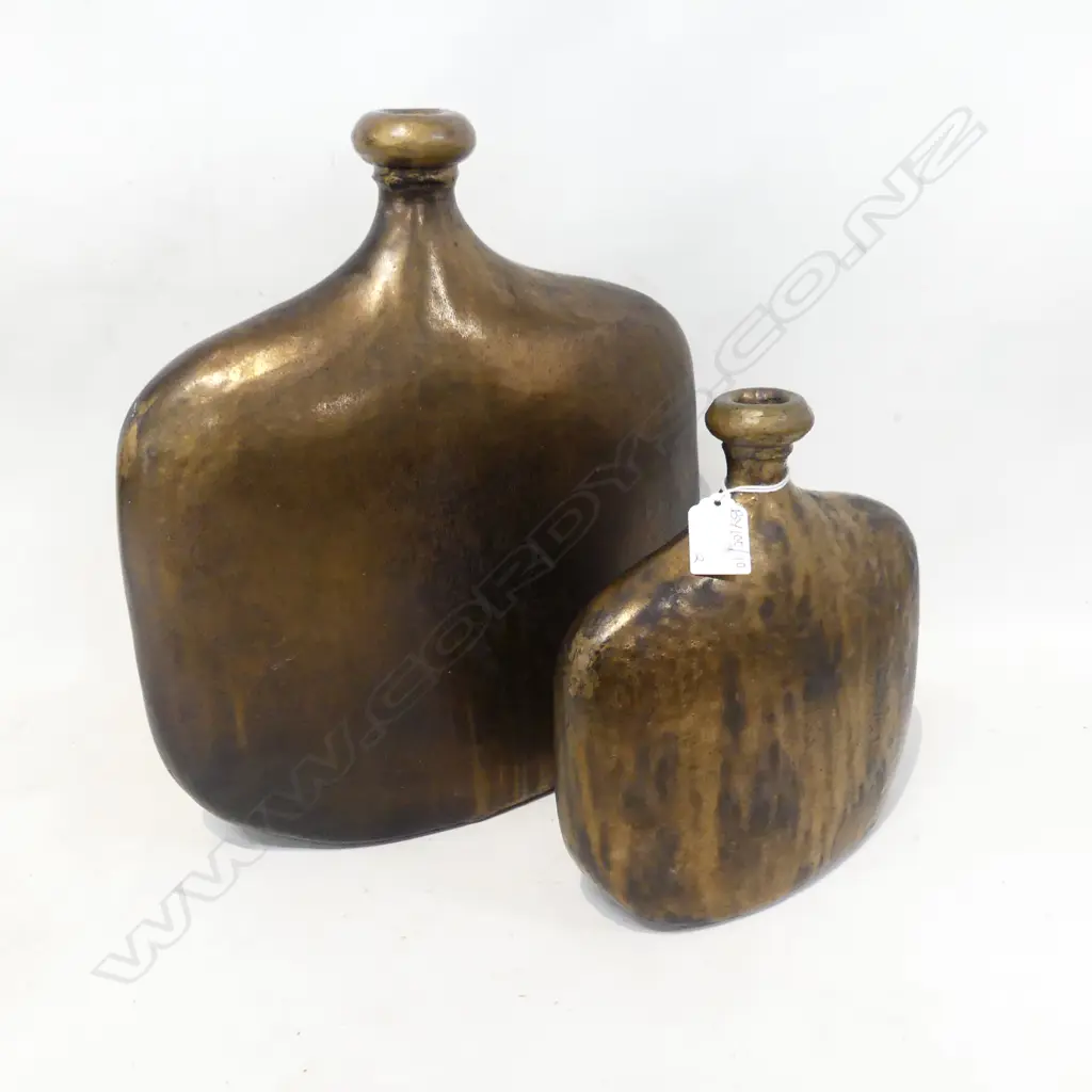 2 IAN FIRTH BOTTLES H.330 / 220mm (LARGER NECK REPAIRED) Image 1++